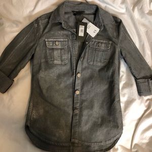 Armani Exchange Metallic Denim Shirt